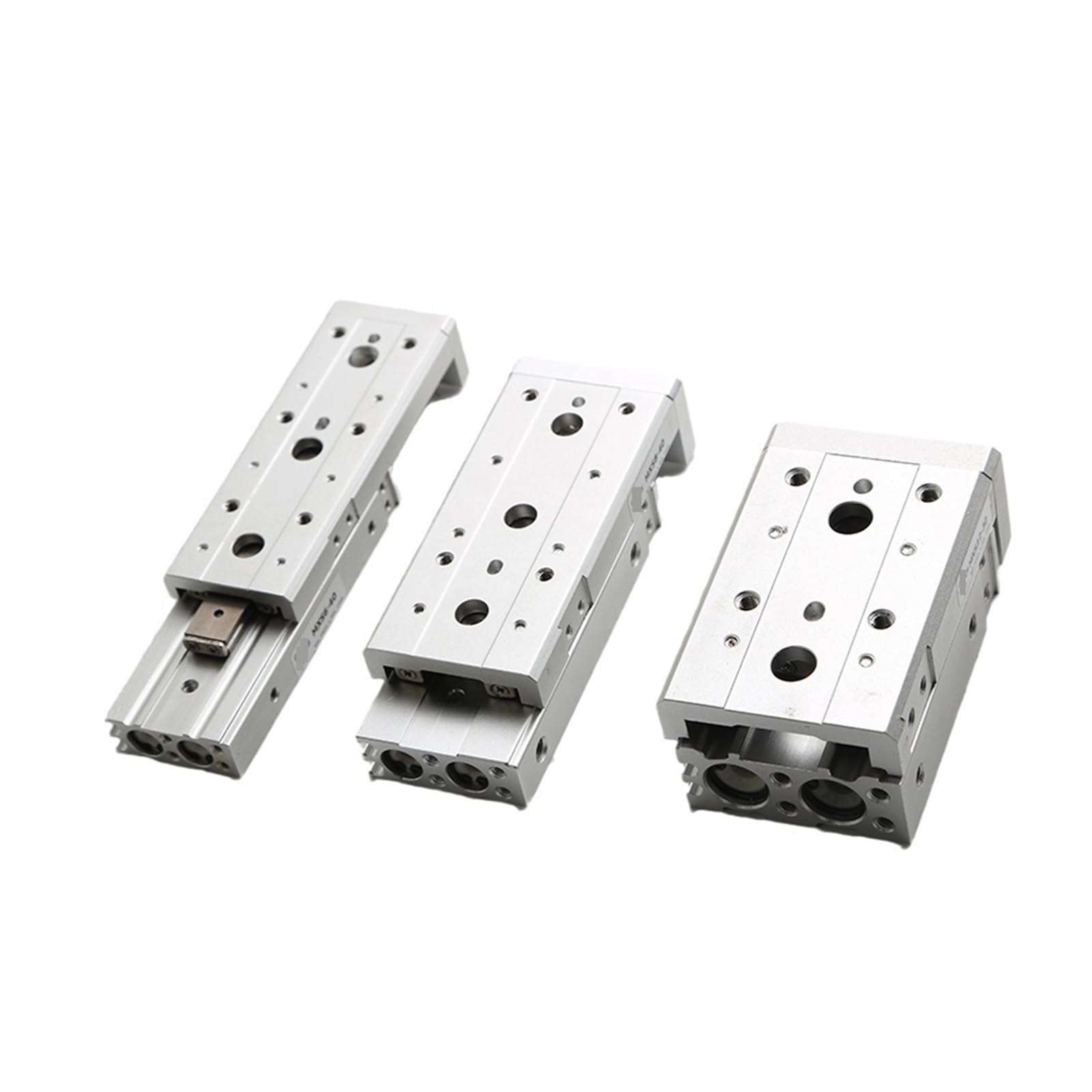 Pneumatischer Zylinder for Luftschlittentische, MXS6, MXS8, MXS12, MXS16, MXS20, MXS25, Schienenschlitten-Luftzylinder, 10–150 mm Schnelle Reaktion für die Fertigung(MXS25,150mm)