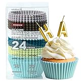 Silicone Cupcake Baking Cups Katbite 24 Pack Silicone Baking Cups Reusable Non-stick Heavy Duty...