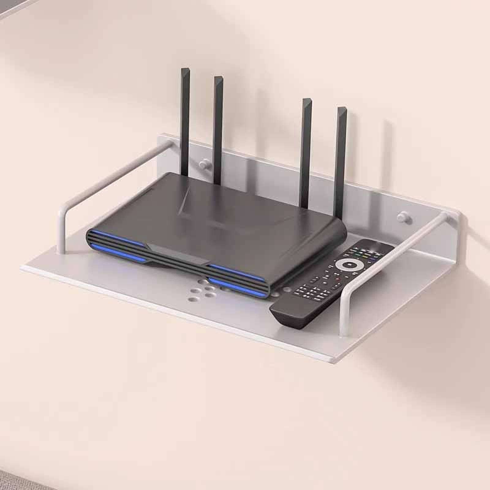 BNF® Wall Mount Projector Shelf Bracket Router Wall Mount for DVD Player Bathroom 23x16.5cm Silver| TV Video & Home Audio |Projector Mounts & Stands|1 Piece Wall Mount Projector Shelf-image-46
