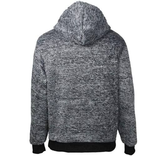 Image of Gary Com Heavyweight Sherpa Hoodies for Men, Thick Fleece Lined Full Zip Up Winter Warm Sweatshirts Work Jackets