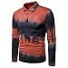 Produktbild DerDer Herren Revers Langarm Poloshirt Herren Mode Farbe Gr. Medium, Orange