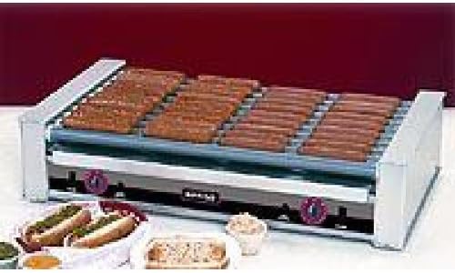 Nemco 8036S Roll-A-Grill Hot Dog Grill, 10 Silverstone coated rollers, 29.5