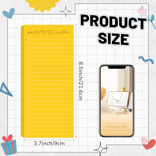 Image of Censen 10 Pack 500 Sheets to Do List Notes Daily Checklist Notepad with 50 Sheets Undated Memo Pad Color Block Shopping List Weekly Plan Notepad Organizer Planners(Colorful,Motivation Words)