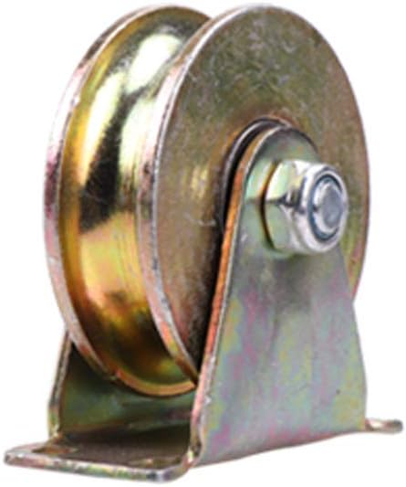 U-Groove Rigid Track Wheel,Sliding Gate Roller,Colour Galvanizing,Heavy Duty Barn Door Casters,45# Steel Slide Gate Hardware,for Gate Frame,Industrial Machines Carts,Wire Rope Rail