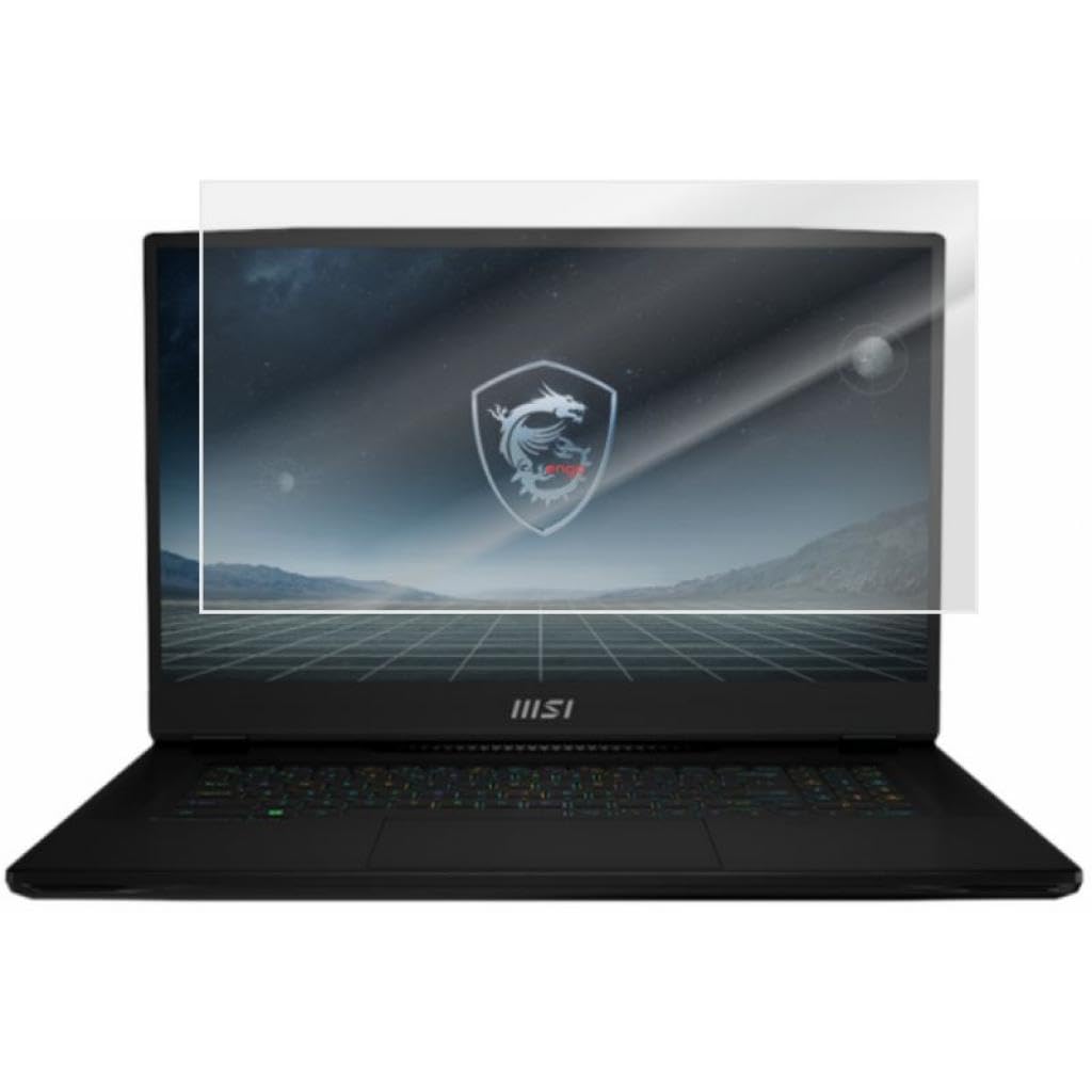 Engo Msi Creatorpro X17HX A13VKS 17.3 İnç İle Uyumlu Mat Ekran Koruyucu Notebook, Yansıma Ve Parlama Önleyici Parmak İzi Bırakmayan Laptop Koruma, 9H Temperli Kırılmaz Esnek Nano Cam 16:9