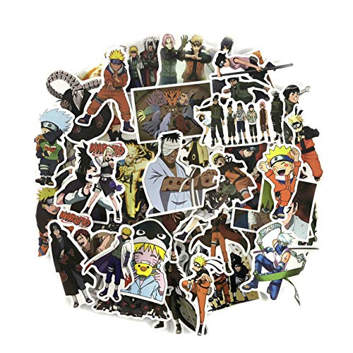 Dorime 49pcs   Set Impermeable Japón Anime Naruto Pegatina para el Ordenador portátil