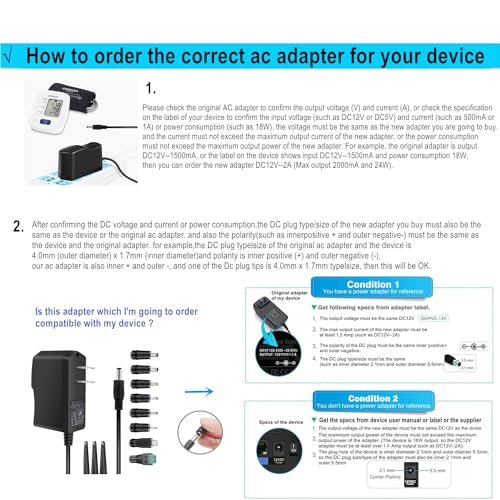 Guanting XXX Universal Ac Adapter 6V 2A Power Supply With 8 Dc Plug Tips Ac110V To Dc6V Power Driver thumb #7