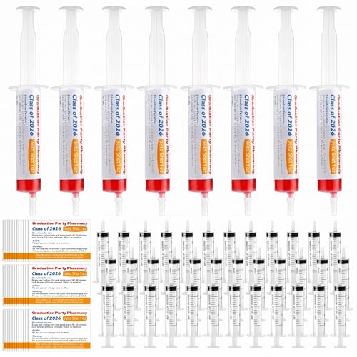 Seringues en plastique pour liquide et gelée de fête avec étiquette adhésive Yungyan