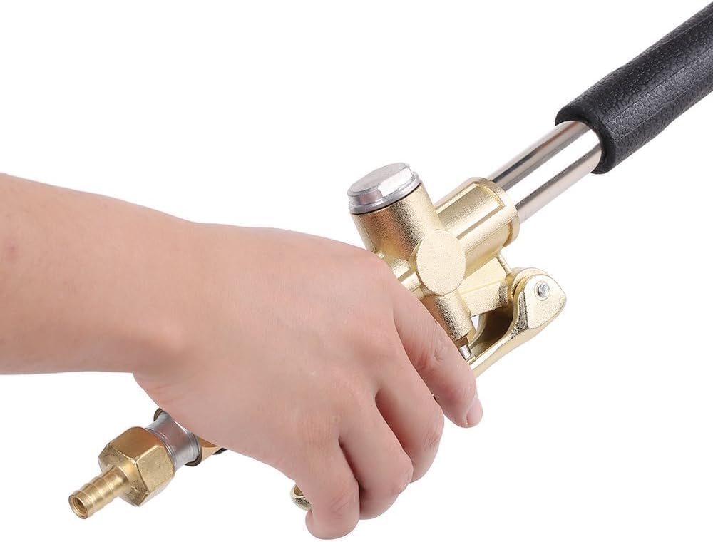 Pistola a spruzzo per cemento, spruzzatore pneumatico per malta, pistola portatile per stucco con ugello regolabile, design a 4 getti per un'applicazione efficace del calcestruzzo