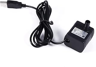Submersible Water Pump, Portable Water Pump Brushless DC 5V Micro Submersible Water Pump for Aquarium W/USB Plug, Water Pump Electric for Aquarium, Fish Tank, Pond, Hydroponics, Statuary
