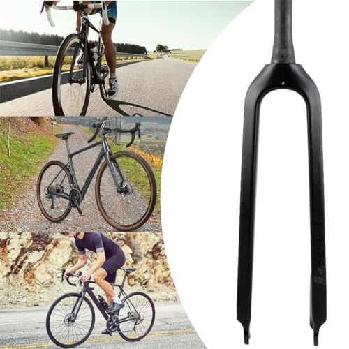 Fourche rigide carbone VTT 26 27.5 29 pouces pivot conique frein à disque blocage rapide