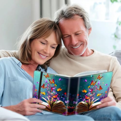 Image of Photo Album 4x6 120 Photos with Strong Elastic Band, Book Butterflies | Large Capacity Premium Leather Picture Album, Portable Wallet Albums Photo Book for Family Anniversaries Wedding Baby