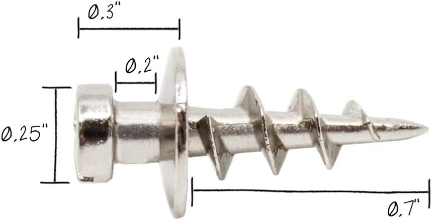 Under The Roof Decorating | DécoScrews™ | Nickel | 14 pc Project Pack | 30 lb | Picture Hanging Screw |