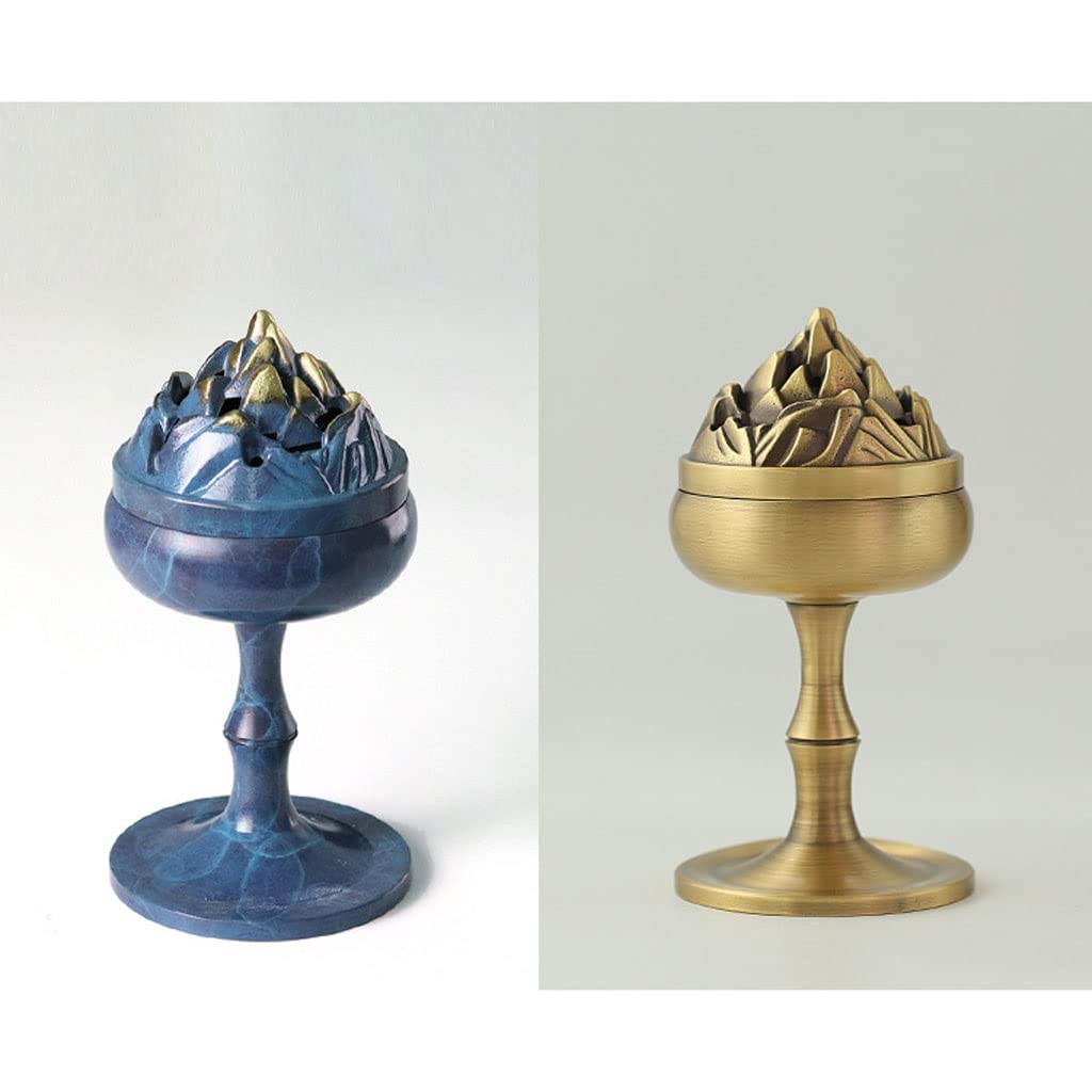 Bruciatore di Incenso Bruciatore di incenso di Rame Creativo Retro Zen casa Soggiorno Soggiorno Ufficio casa incenso bruciatore Ornamenti Incensiere(B)