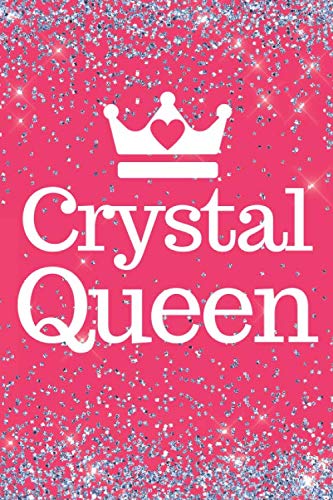 Crystal Queen: Crystal Queen 6x9inch Notebook/Journal. Lovely gift for Women crystal enthusiasts.