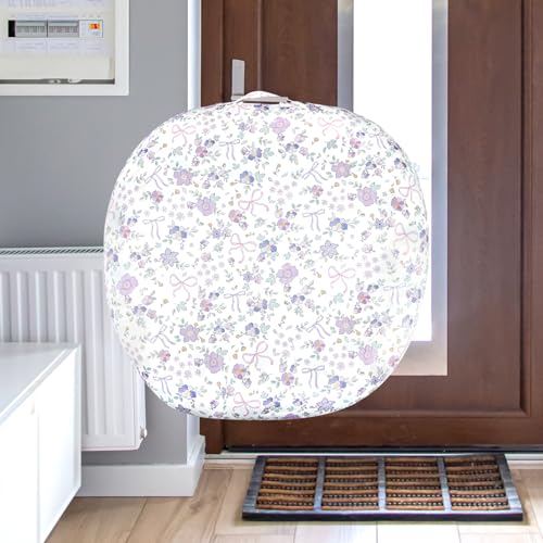 Image of SWESEN Newborn Lounger Cover, 1 Pack Soft Removable Slipcovers for Infant Lounger, Cozy Baby Lounger Cover for Boys and Girls, Covers Only, Purple Floral