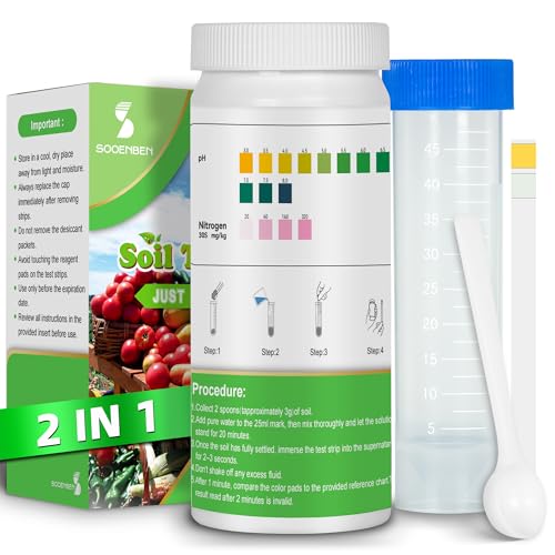 2-in-1 pH & Nitrogen Soil Test Kit, Home Soil...