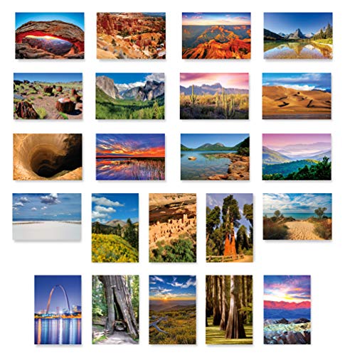 62 US NATIONAL PARKS postcard set of 62 postcards. All 62 United States national parks post card pack. Made in USA. - Thumbnail 5