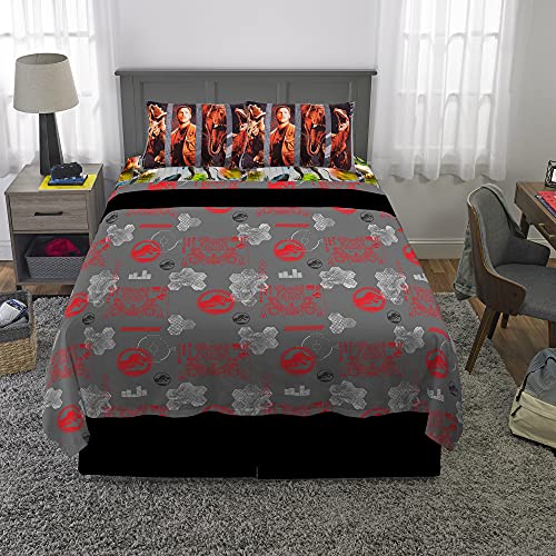 Franco Kids Bedding Super Soft Sheet Set, Full, Jurassic World #TOP4