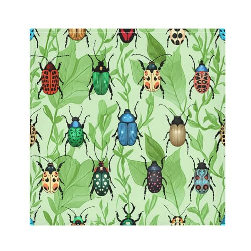 Servilletas de tela Kigai Beetles Leaves 20x20 pulgadas pack 4 miniatura 1