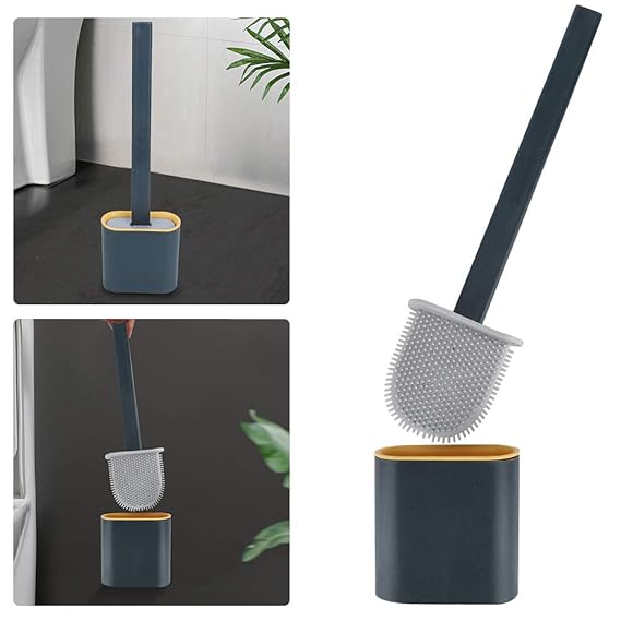 Toilet Cleaning Brush, Modern Long Handle Toilet Brush Wall Mounted