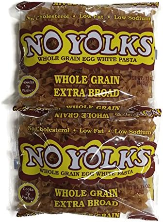 No Yolks Whole Grain Extra Broad Noodles, 12 Oz. Bags (Set of 2)