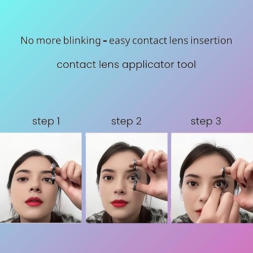 Miniatura 5 de Herramienta aplicadora de lentes de contacto, herramienta de ayuda para el uso de lentes de contacto, ayudas para usar lentes de contacto, abridor