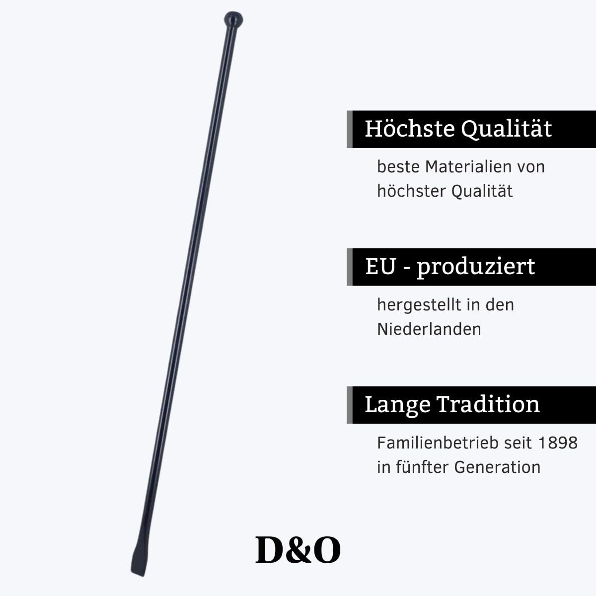 D&O - Hebeleisen 140 cm - Brechstange aus Borstahl mit Kugelkopf & Meißel