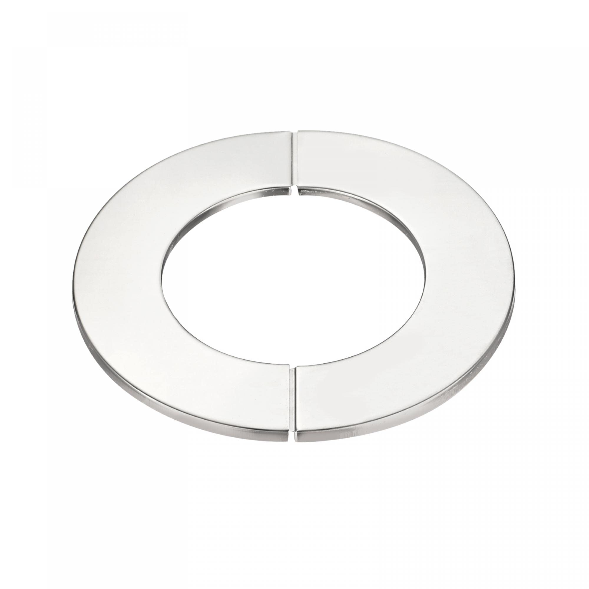 sourcing map Wall Split Flange, 201 Stainless Steel Round Escutcheon Plate for 81mm Diameter Pipe