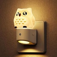 LOHAS-LED – LOHAS-LED Nachtlicht Steckdose, 3D Eule Nachtlicht mit Dämme