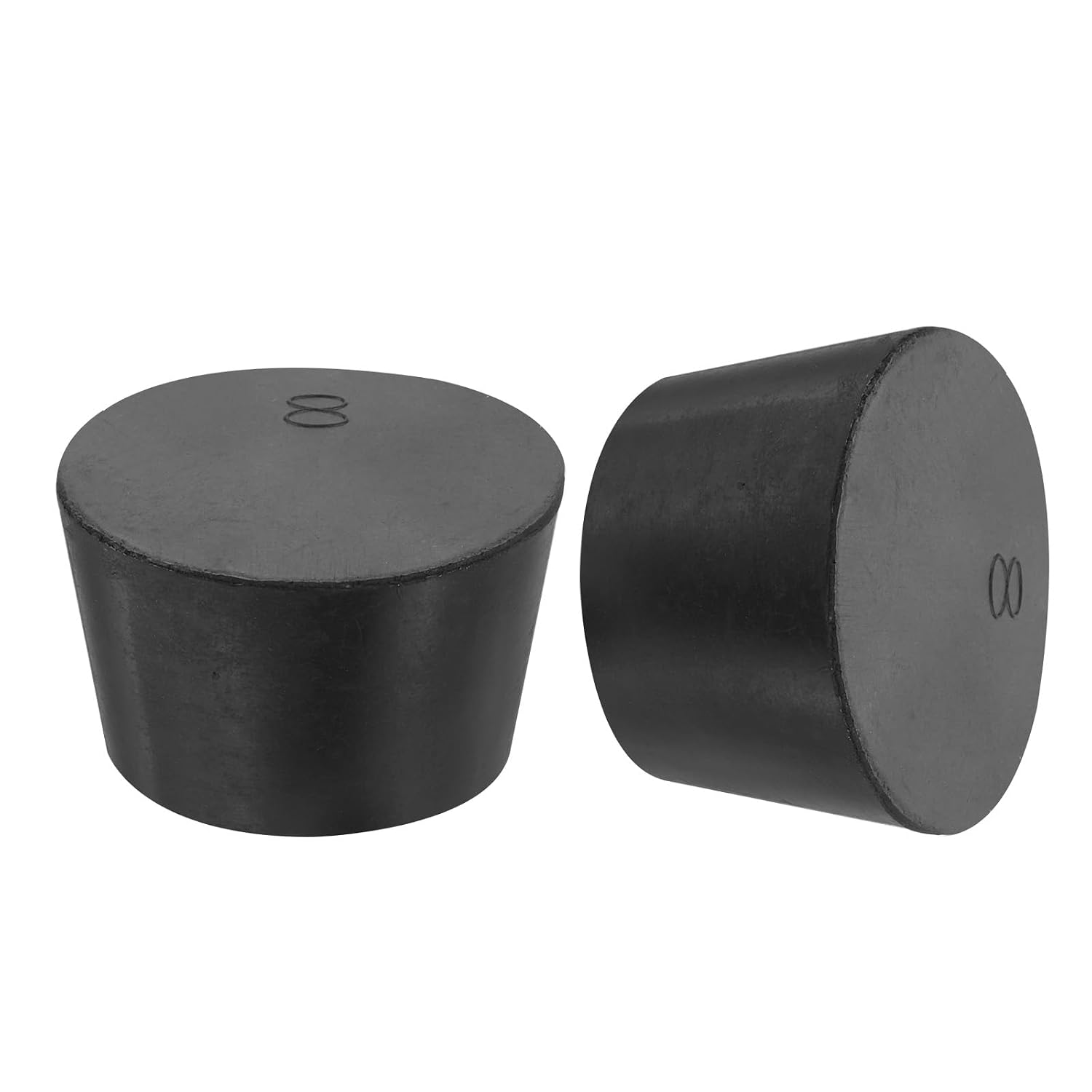 MECCANIXITY Rubber Tapered Plug 33mm to 41mm Solid Test Tubes Bungs Stopper Black for Lab Home 1 Pieces