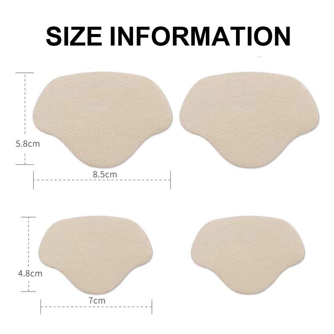 12 Paia di Patch Riparazione Sneaker, Autoadesive per Riparazione Talloni, Kit Patch Anti-Buchi per Scarpe da Ginnastica, Scarpe in Pelle, Tacchi Alti (2 Misure) (6 Colori)