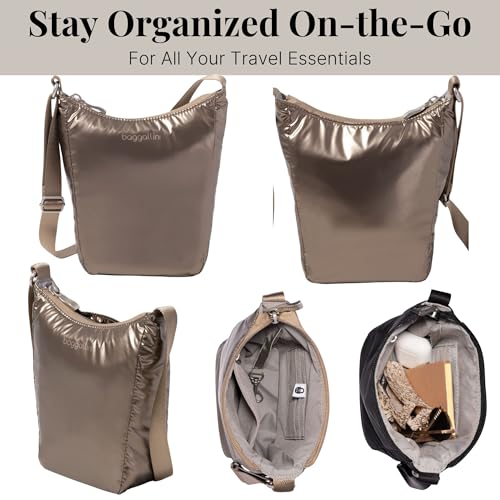 Image of Baggallini Swift Mini Crossbody Bag for Women - 4.5x7 Small Travel Purse with Crossbody Strap and RFID