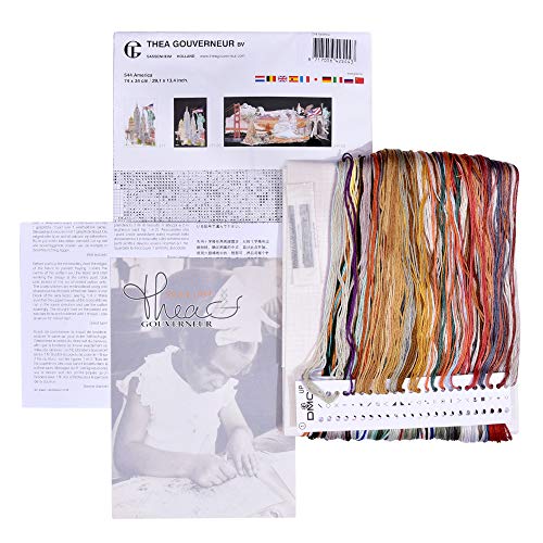 Image of Thea Gouverneur 36 Count America on Linen Counted Cross Stitch Kit, 29 x 13.5