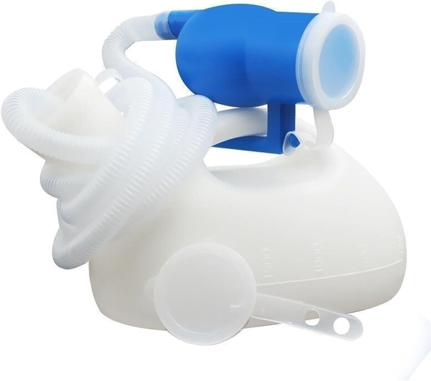 Male Urinal Bottle, Mens Urinal Bottle Spill Proof for 2000ml Large Capacity Long Tube with Lid Urinals(White)