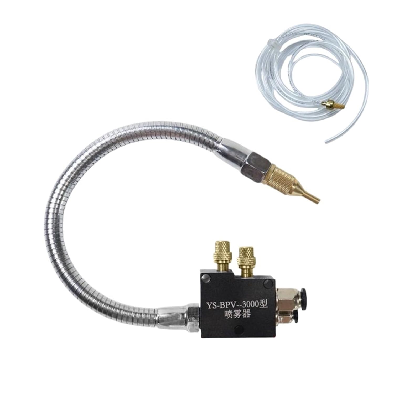 Cooling Sprayer Mist Coolant Lubrication Spray System for 8mm Air Pipe CNC Lathe Milling Drill Engraving Machine Tool(Metal-Nobase)