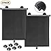 Randalfy Parasol para Ventana de Coche, 2 Piezas de Parasol Retráctil para Bloquear el Resplandor Solar, Protección UV y Calor, Adecuado para Ventana de Coche, Hogar, Habitación, Casa y Oficina