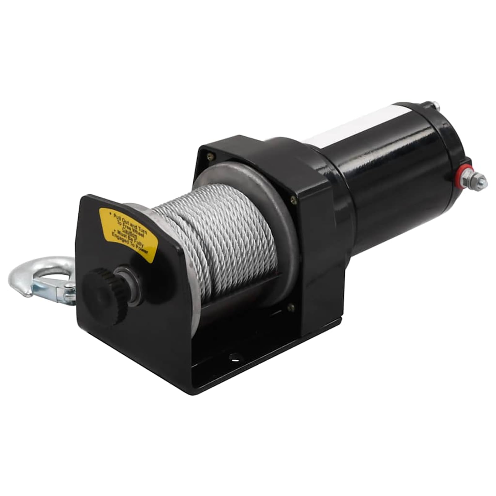 Gecheer Cabrestante Eléctrico 12V 1,2 HP - Máx. 1360 KGM, 9m Cable de Acero, Control Remoto Inalámbrico, Apto para Recuperación de Vehículos Modelo YHSLRZJ-210231ES
