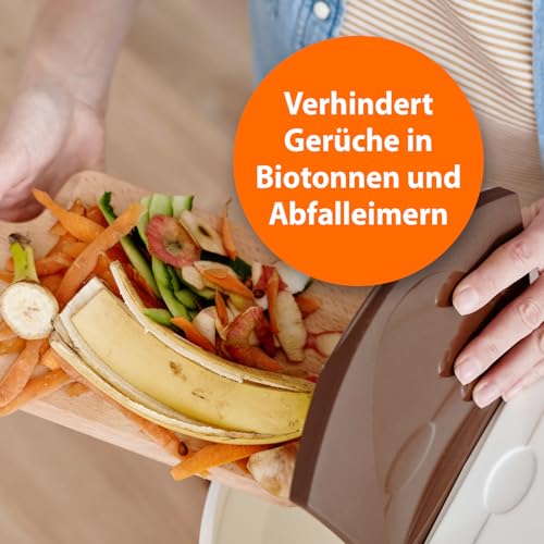 ARDAP Biotonnenpulver 500g - Anti Maden Biotonne - Mülltonnen Pulver - Gegen Fliegen, Maden, Ungeziefer & üble Gerüche - Für ca. 600l Bio Abfall - Stoppt üble Gerüche, biologisch abbaubar