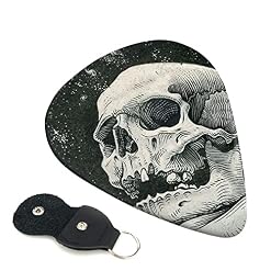 FUCVNPZ Lot de 6 médiators en celluloïd, motif squelette, fins, moyens et lourds pour guitares acoustiques, électriques… - Les Beatles, Paul McCartney, John Lennon, RIngo Starr, George Harrison
