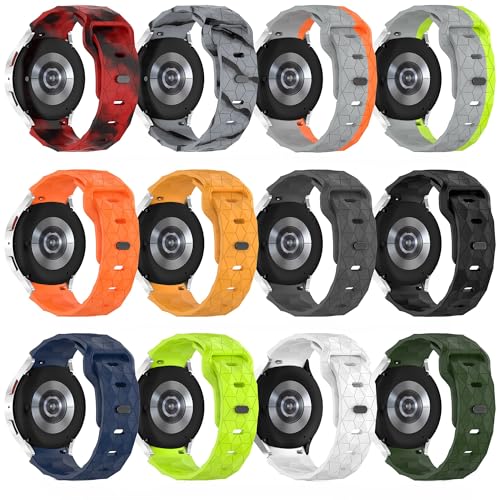 Image of WRIGSS Silicone Strap Compatible with Samsung Galaxy Watch 7 6 5 4 FE - No Gap Football Texture Band, Soft & Durable Replacement Wristband for 40mm 44mm Standard & Classic Models - Men & Women