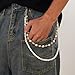 Pants Chain for Women Men Silver Layered Pearl Star Skull Waist Pocket Wallet Hip Chain Belt Jean Biker Chains Punk Goth Grunge Accessories Hip Hop Body Jewelry