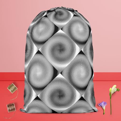 Image of ArtzFolio Spiral Movement | Reusable Sack Bag | Bag for Gym, Storage, Vegetable & Travel