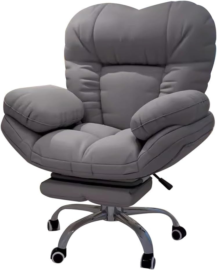 Silla ergonómica para juegos y sofá reclinable, silla de escritorio ajustable para oficina en casa con respaldo, cómodo sofá perezoso para sala de estar y dormitorio, perfecto para videojuegos y