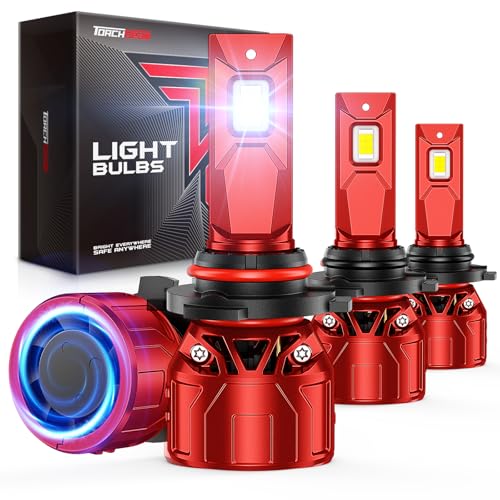Image of Torchbeam 9005 9006 121000LM LED Light Bulbs Combo 2026 Edition, 6500K Bright White Multipurpose Lighting Modules, Pack of 4