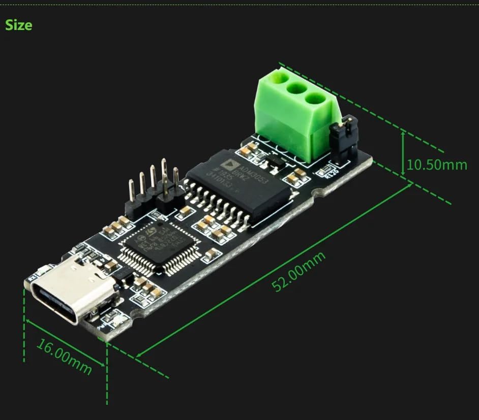 Dimensions of CANable PRO V1.0