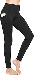Sponsored Ad - BALEAF Women's Fleece Lined Winter Leggings High Waisted Thermal Warm Yoga Pants with Pockets