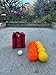BuyBocceBalls Listing - Made in USA, Premium Quality Tournament Bocce Set - 110mm Orange and Yellow Balls, Nylon Bag, 998 Grams (2 lbs. 3.2 oz.). Various Bag Colors