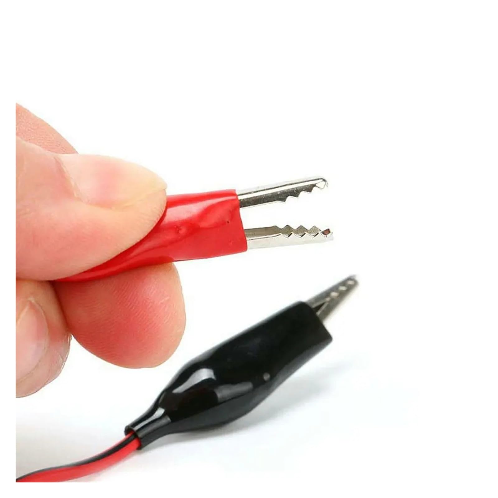 Cable de prueba de clip de banana a cocodrilo, 1 m, 35 mm para multímetro | Doble clip