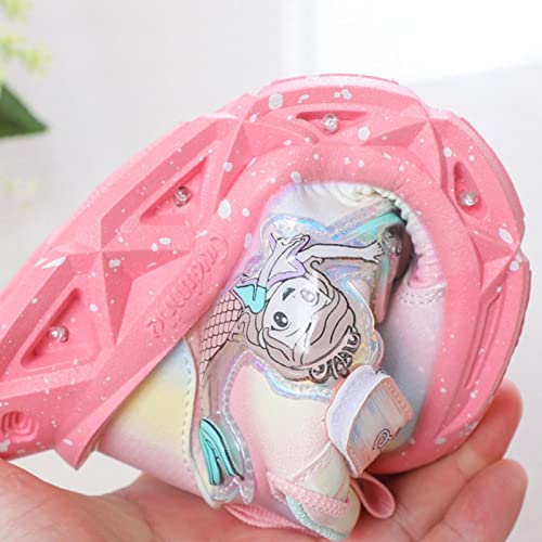 Toddler Kids Girls Luminous Princess Sport Shoes Lightweight Breathable Soft Sole Leather Water Proof Sneakers4